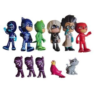 PJ Masks Action Figure Bundle 11 Pcs Just Play Frog Box 3" Toys